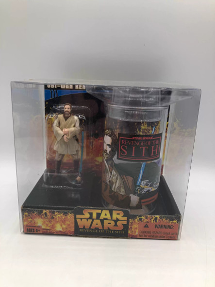 Star Wars Revenge of the Sith Cup & Figure-Obi-Wan Kenobi Action Figure - (100586)