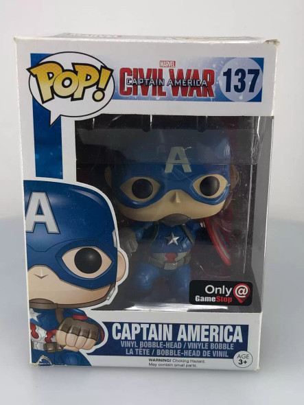 Funko POP! Marvel Captain America: Civil War Captain America #137 Vinyl Figure - (104414)