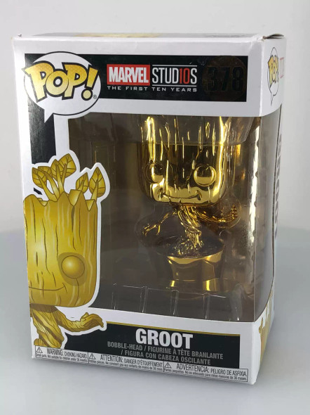 Funko POP! Marvel First 10 Years Groot (Gold) #378 Vinyl Figure - (104269)