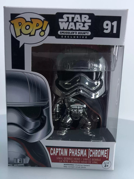 Funko POP! Star Wars The Force Awakens Captain Phasma - (Chrome Silver) #91 - (104250)