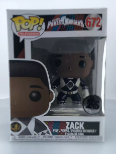 Funko POP! Television Power Rangers Zack Black Ranger (without helmet) #672 - (99373)
