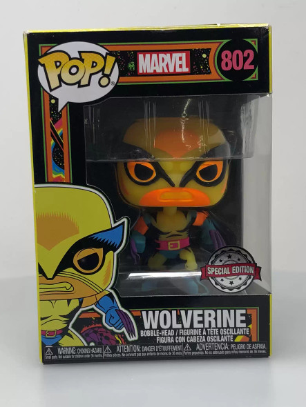 Funko POP! Marvel Wolverine (Blacklight) #802 Vinyl Figure - (108535)
