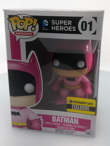 Funko POP! Heroes (DC Comics) DC Super Heroes Batman (Pink) #1 Vinyl Figure - (109615)