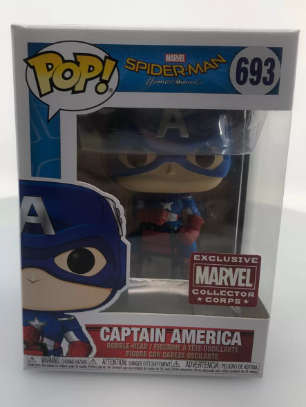 Funko POP! Marvel Spider-Man: Homecoming Captain America #693 Vinyl Figure - (109256)