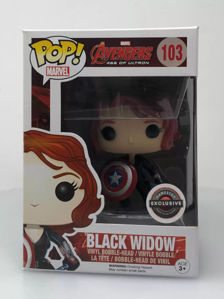 Funko POP! Marvel Avengers: Age of Ultron Black Widow (with Shield) #103 - (109808)