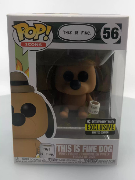 Funko POP! Icons This is Fine Dog #56 Vinyl Figure - (109665)