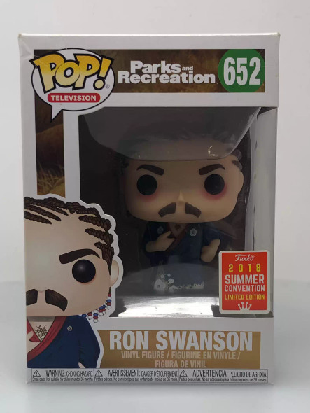 Funko POP! Television Parks and Recreation Ron Swanson (with Cornrows) #652 - (110685)