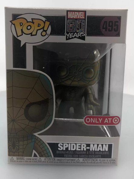 Funko POP! Marvel 80 Years Spider-Man (Patina) #495 Vinyl Figure - (110697)