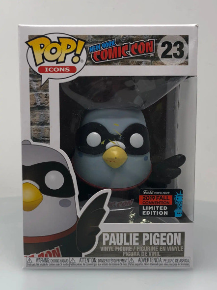 Funko POP! Icons NYCC Paulie Pigeon (Black) #23 New York Comic Con Exclusive - (110705)