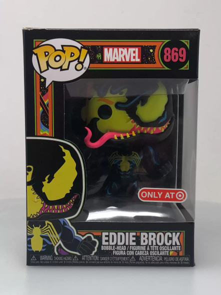 Funko POP! Marvel Eddie Brock (Blacklight) #869 Vinyl Figure - (110851)