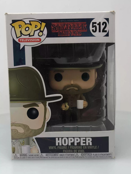 Funko POP! Television Stranger Things Jim Hopper with Donut #512 Vinyl Figure - (110597)