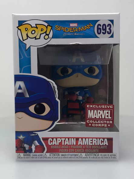 Funko POP! Marvel Spider-Man: Homecoming Captain America #693 Vinyl Figure - (110494)