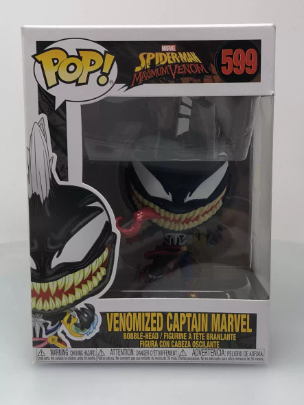 Funko POP! Spider-Man: Maximum Venom Venomized Captain Marvel #599 Vinyl Figure - (112053)