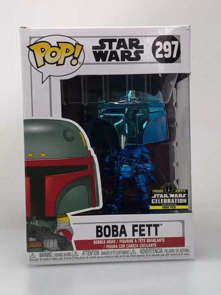 Funko POP! Star Wars Boba Fett (Blue/Chrome) #297 Vinyl Figure - (86150)