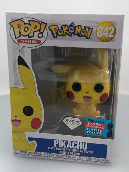 Funko POP! Games Pokemon Pikachu (Diamond Glitter) #842 Vinyl Figure - (111683)