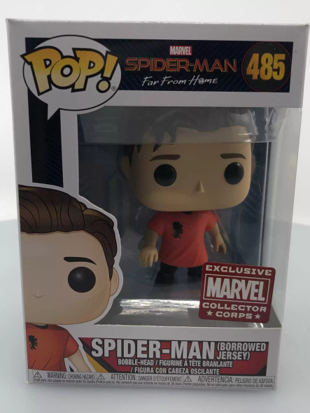 Funko POP! Marvel Spider-Man: Far From Home Spider-Man (Borrowed Jersey) #485 - (111249)