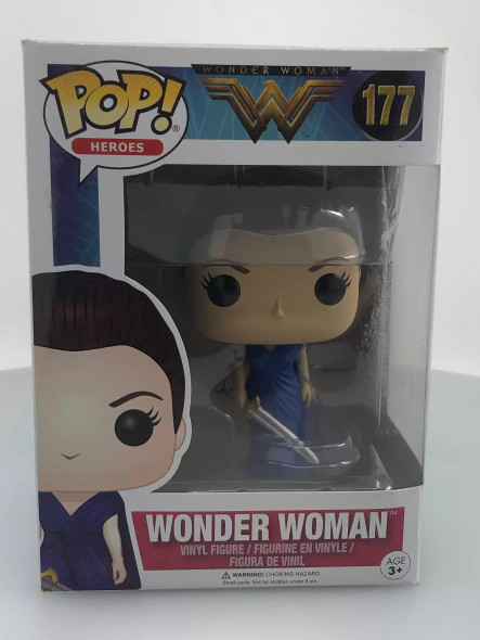 Funko POP! Heroes (DC Comics) Wonder Woman (Blue Dress) #177 Vinyl Figure - (116860)