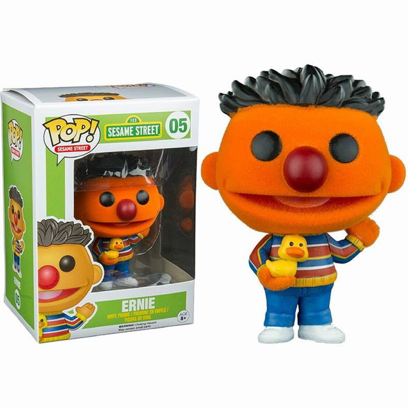 Funko POP! Television Sesame Street Ernie - (Flocked) #5 Vinyl Figure