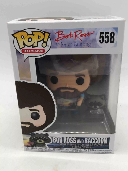 Funko POP! Television Bob Ross (with Raccoon) #558 Vinyl Figure - (54360)