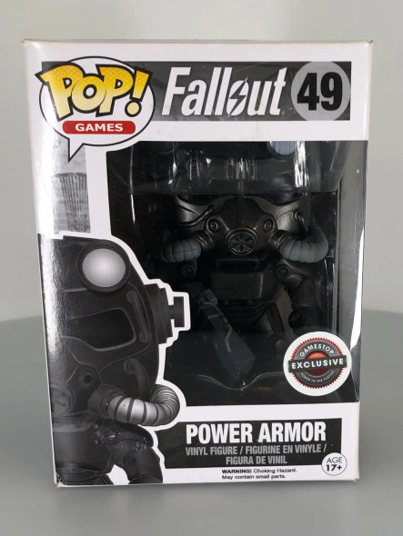 Funko POP! Games Fallout Power Armor (Black & White) #49 Vinyl Figure - (159159)