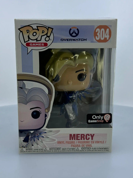Funko POP! Games Overwatch Mercy (Cobalt) #304 GameStop Exclusive Vinyl Figure - (170851)
