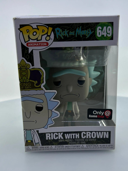 Funko POP! Animation Rick and Morty Rick with Crown #649 GameStop Exclusive - (185133)