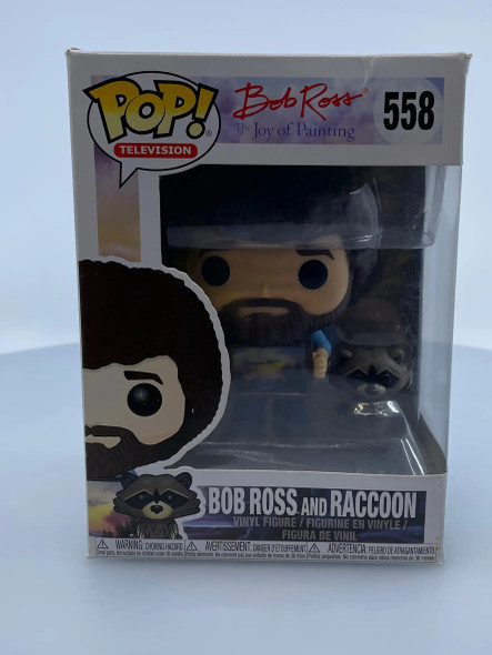 Funko POP! Television Bob Ross (with Raccoon) #558 Vinyl Figure - (191602)