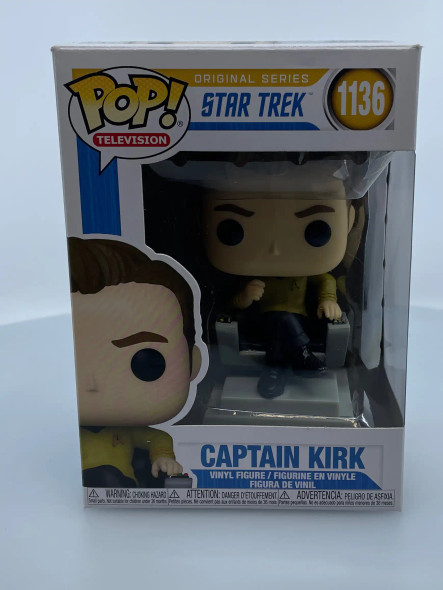 Funko POP! Television Star Trek Captain Kirk in Chair #1136 Vinyl Figure - (192471)