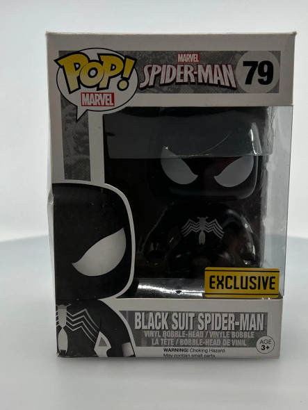 Funko POP! Marvel Spider-Man (Black Suit) #79 Walgreens Exclusive Vinyl Figure - (192722)