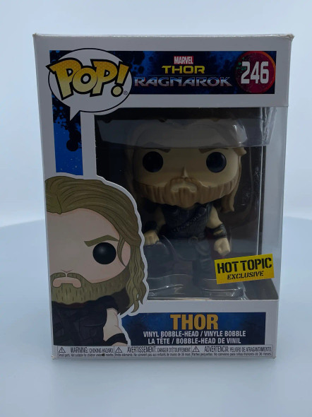 Funko POP! Marvel Thor: Ragnarok Thor (Roadworn Hero) #246 Hot Topic Exclusive - (192792)