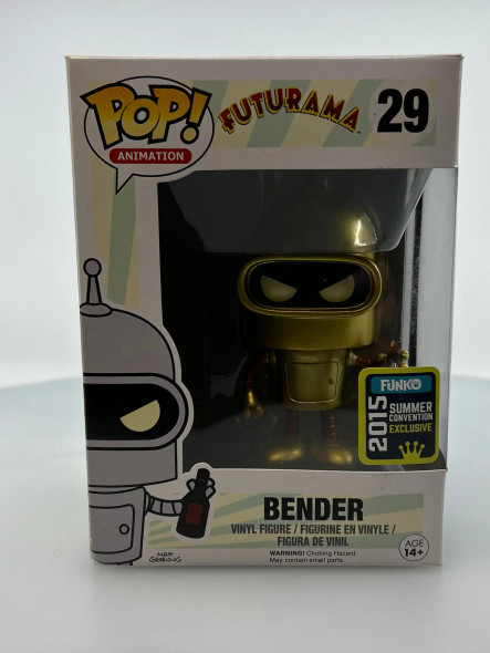 Funko POP! Animation Futurama Bender (Gold) #29 Hot Topic Exclusive Vinyl Figure - (192776)