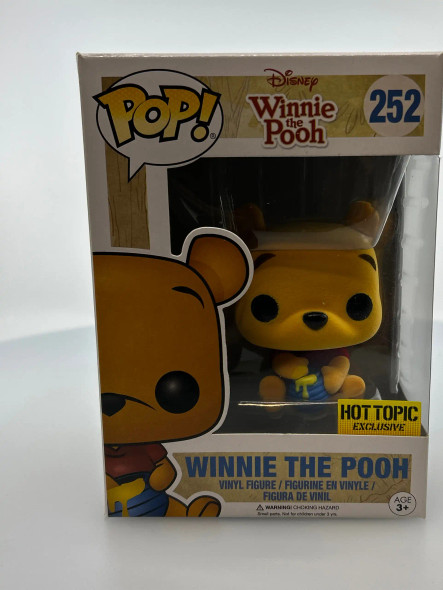 Funko POP! Disney Winnie the Pooh Seated (Flocked) #252 Hot Topic Exclusive - (194823)