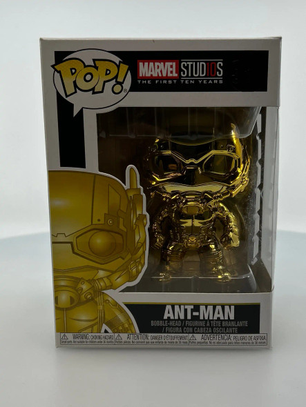 Funko POP! Marvel First 10 Years Ant-Man (Gold) #384 Vinyl Figure - (195286)