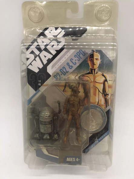 Star Wars 30th Anniversary Basic Figures McQuarrie R2-D2 & C-3PO Action Figure - (44816)