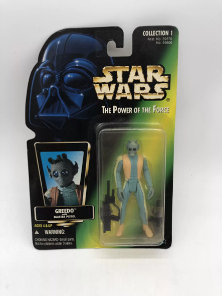 Star Wars Power of the Force (POTF) Green Card Basic Figures Greedo - (49834)