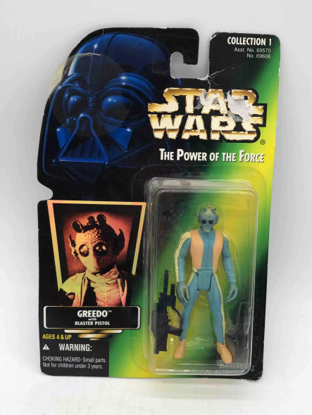 Star Wars Power of the Force (POTF) Green Card Basic Figures Greedo - (53776)