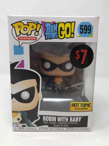 Funko POP! Television DC Teen Titans Go! Robin with Baby #599 Vinyl Figure - (63790)