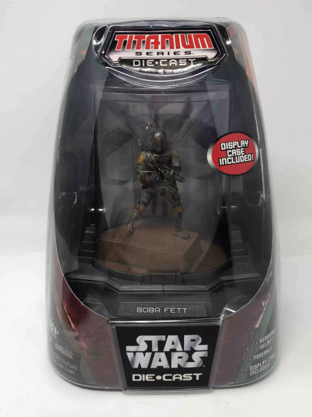 Star Wars Titanium Series Action Figures Boba Fett (Display Case Included) - (66329)