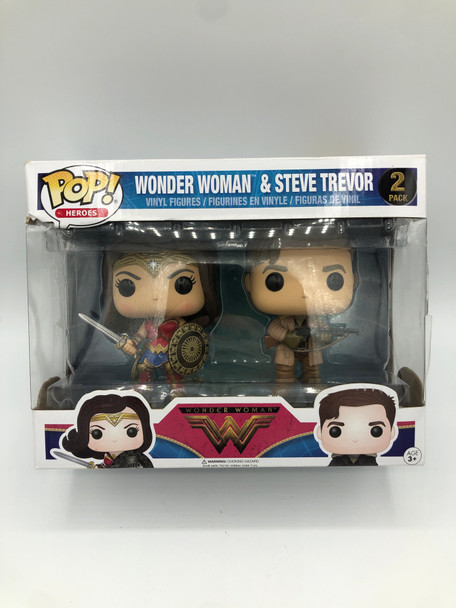 Funko POP! Heroes (DC Comics) Wonder Woman & Steve Trevor Vinyl Figure - (29803)