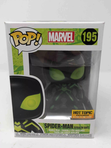 Funko POP! Marvel Spider-Man (Stealth Suit) #195 Hot Topic Exclusive - (72325)
