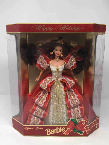 Happy Holidays Barbie (Brunette) 1997 Doll - (62918)