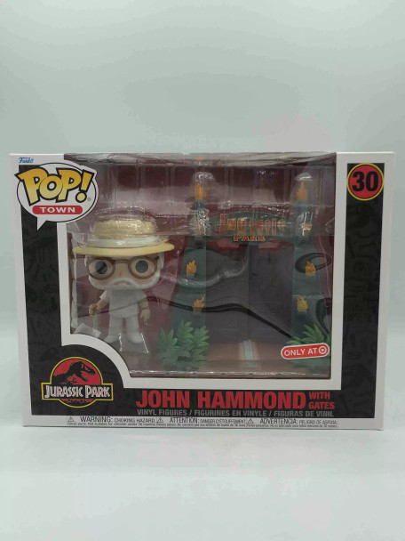 Funko POP! Movies Jurassic Park John Hammond with Jurassic Park Gates #30 - (80254)