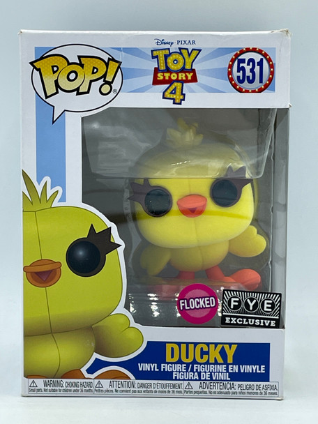 Funko POP! Disney Pixar Toy Story 4 Ducky (Flocked) #531 Vinyl Figure - (43662)