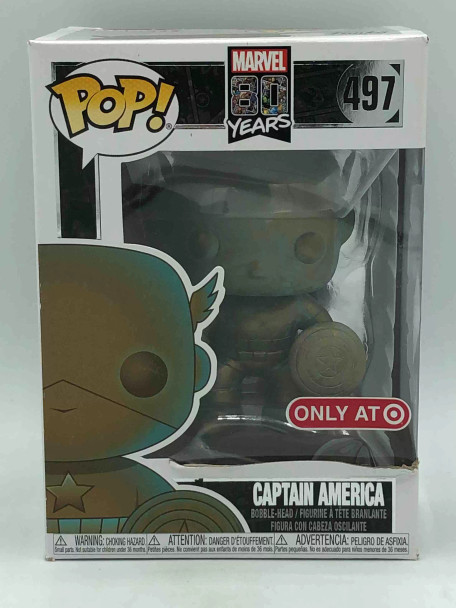 Funko POP! Marvel 80 Years Captain America (Patina) #497 Vinyl Figure - (68733)