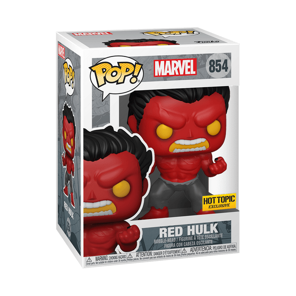 Funko POP! Marvel Red Hulk #854 Hot Topic Exclusive Vinyl Figure