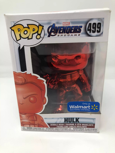 Funko POP! Marvel Avengers: Endgame Hulk (Red & Chrome) #499 Vinyl Figure - (96012)