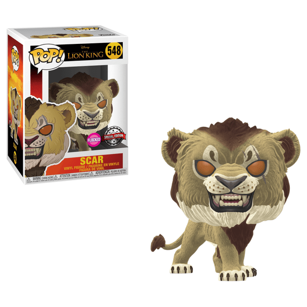 Funko POP! Disney The Lion King Scar (Flocked) #548 Vinyl Figure