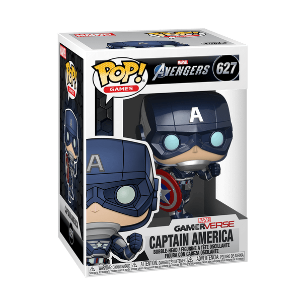 Funko POP! Games Marvel Avengers Gamerverse Captain America #627 Vinyl Figure