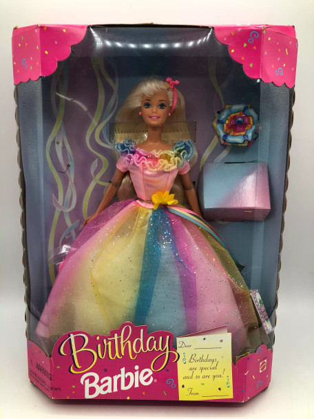 Birthday Barbie (Blonde) 1997 Doll - (98396)