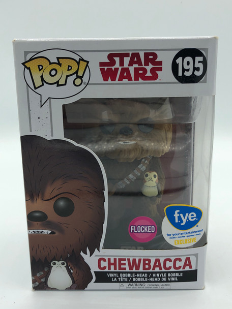 Funko POP! Star Wars The Last Jedi Chewbacca with Porgs (Flocked) #195 - (47955)